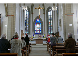 Bonifatiusandacht mit Weihbischof Prof. Dr. Karlheinz Diez in St. Crescentius (Foto: Karl-Franz Thiede)